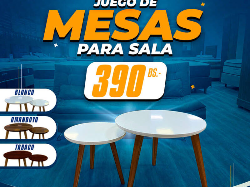 Mesa Comedor Gemela Circular Sta Cruz