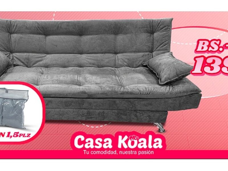 Sofá Cama Gris Sta Cruz