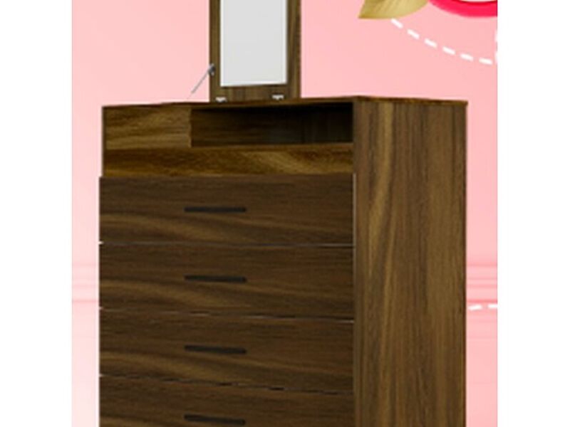 Cómoda 4 Cajones Madera Sta Cruz