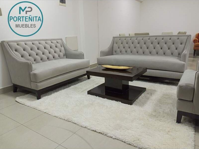 Juego Sillones 321 Gris Cochabamba