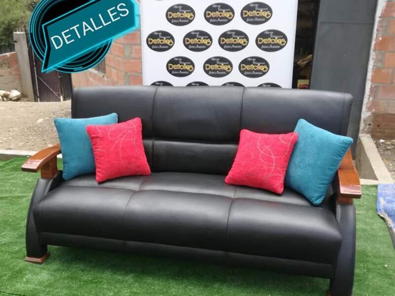 Remodelación Sillón Sala Negro Cochabamba