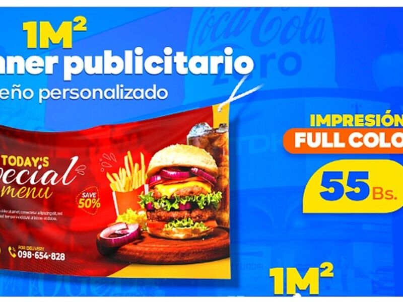 Banner publicitario Bolivia 