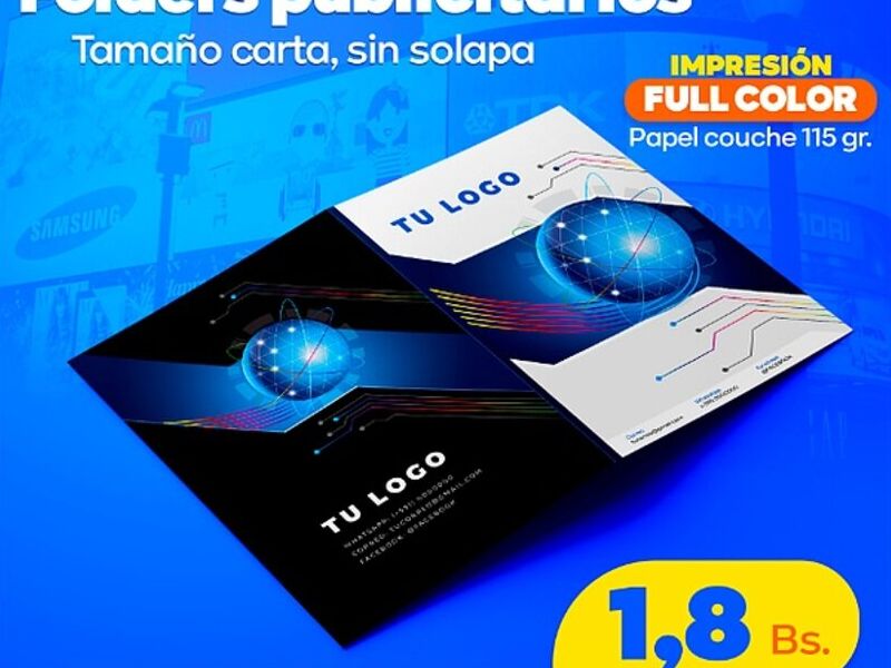 Folders publicitarios Bolivia