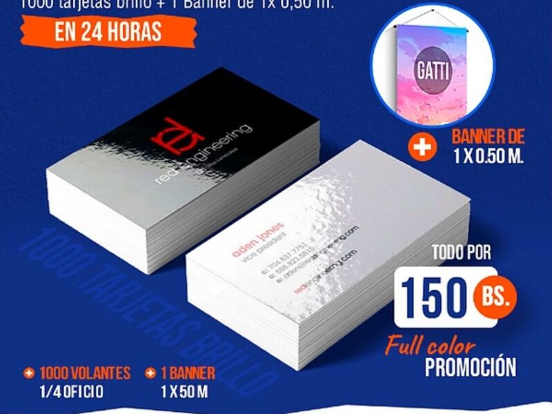 Tarjetas presentación Bolivia 