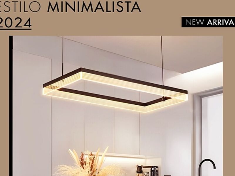 Lámpara minimalista rectangular Bolivia 