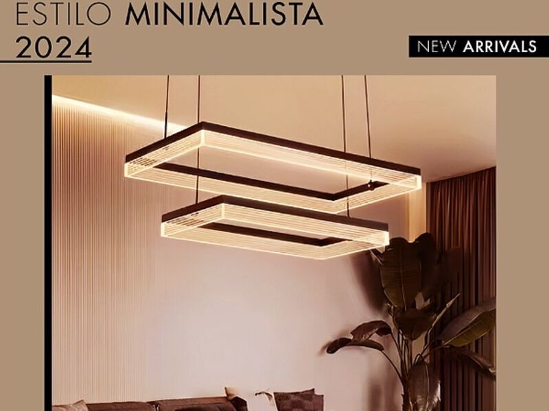 Lámpara minimalista 2 rectangular Bolivia 