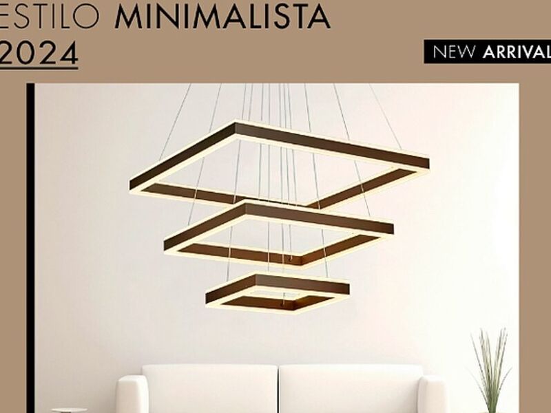 Lámpara minimalista 3 cuadrada Bolivia 