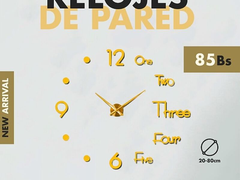 Reloj pared Bolivia 