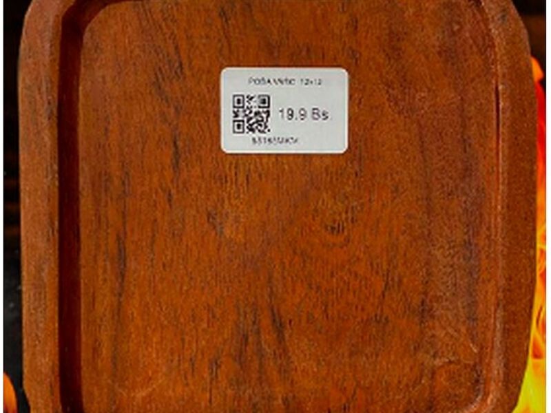 Posa cuadrado de madera BOLIVIA