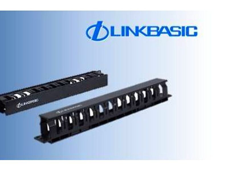ORGANIZADOR CABLE HORIZONTAL 1RU LINKBASIC