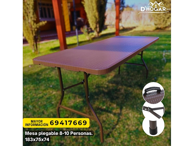Mesa plegable marrón Cochabamba
