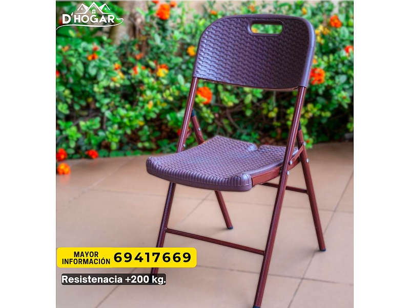 Silla plástico marrón Cochabamba