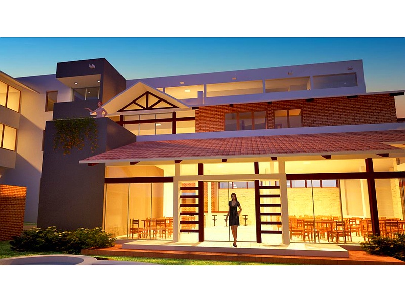 Construcción casa moderna Sucre