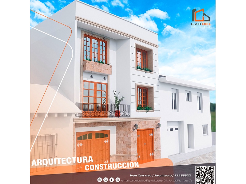 Construcción casa moderna Sucre