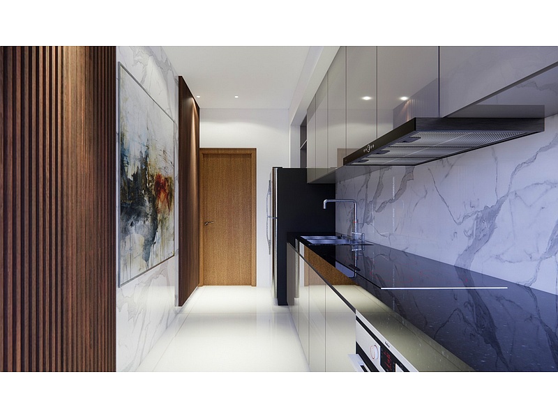 Diseño arquitectónico cocina La Paz