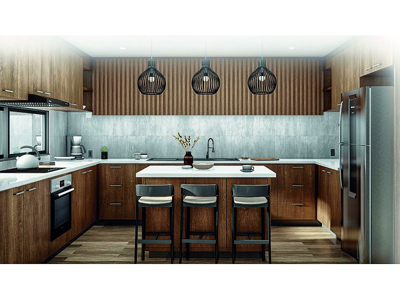 Diseño arquitectónico cocina Cochabamba