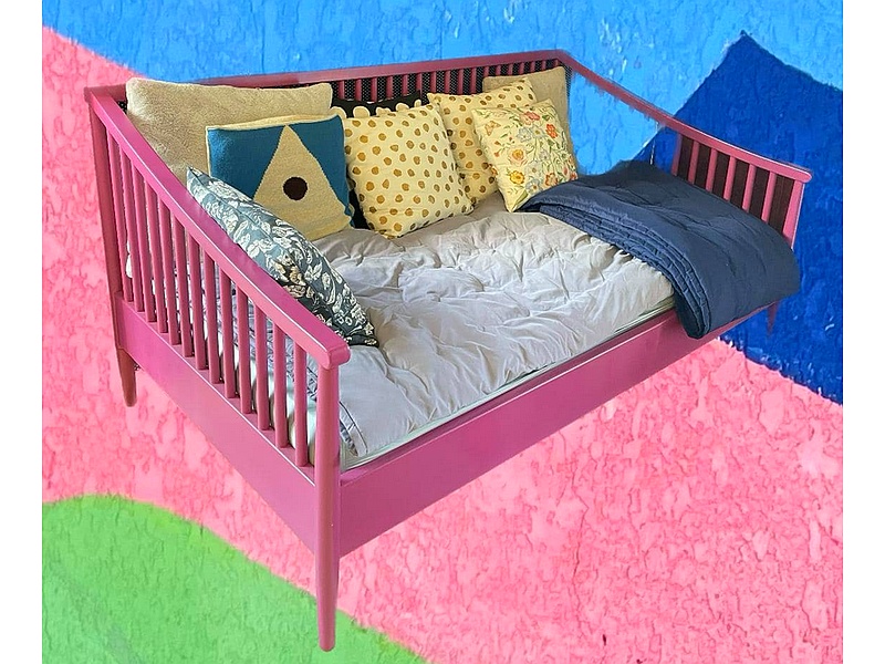 Mueble cama rosa La Paz