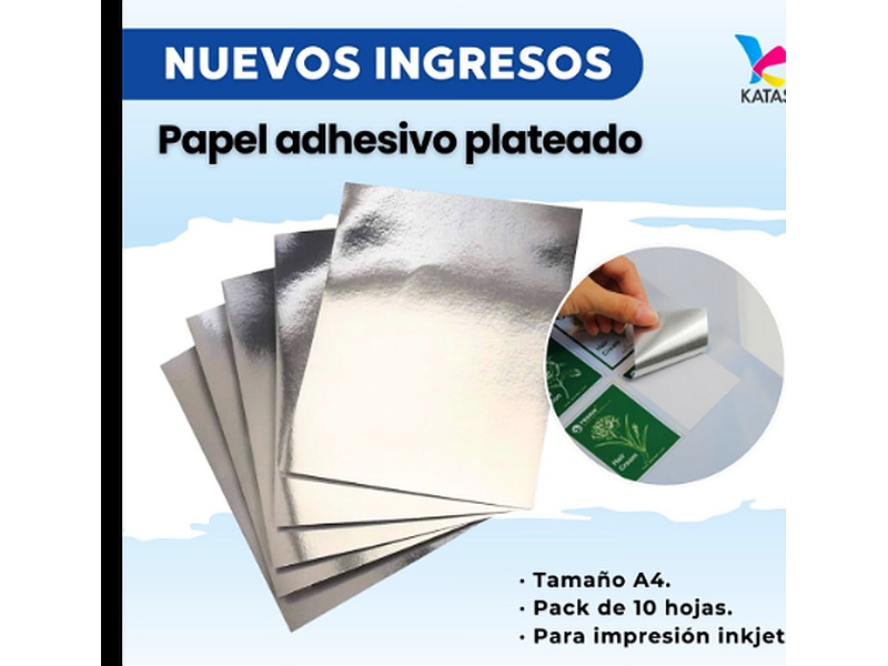 Papel adhesivos plateado Bolivia 