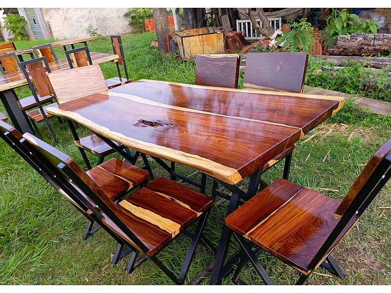 Silla de madera rustico Bolivia