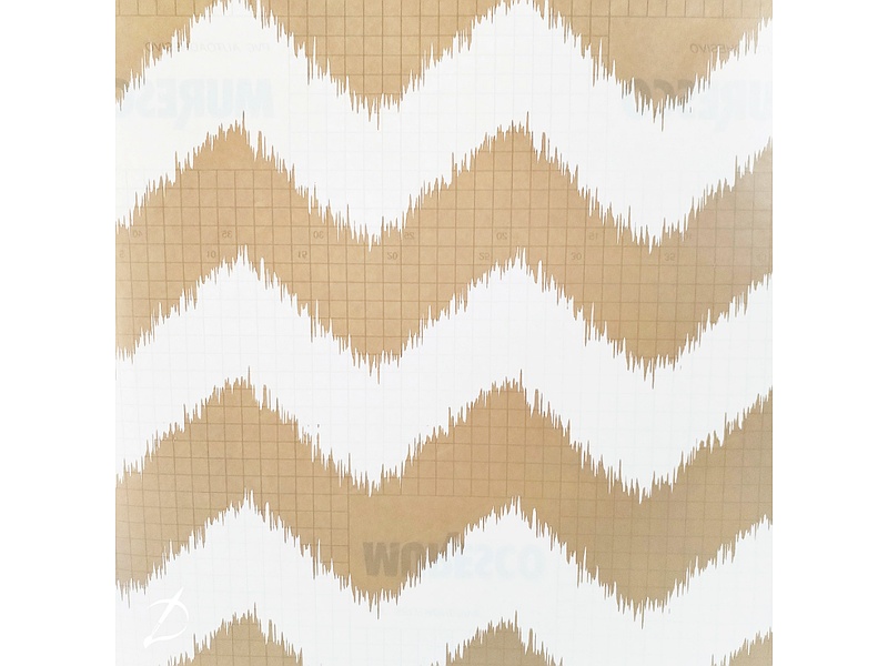 Papel Tapiz zigzag Beige Bolivia