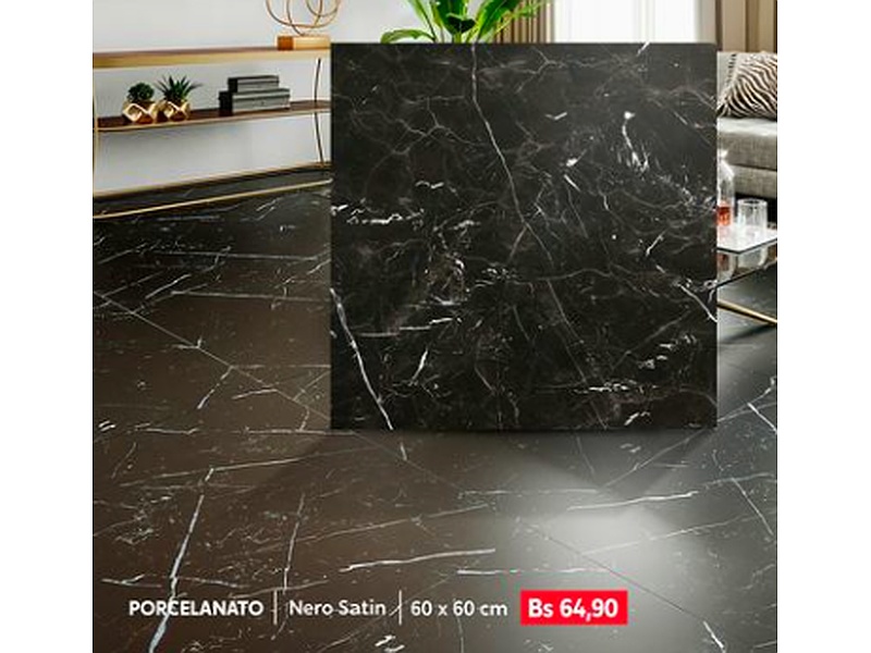 Porcelanato Nero Satín