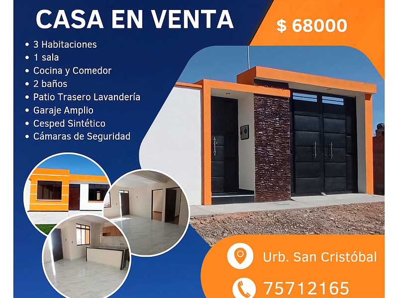 CASA EN URBANIZACION SAN CRSITOBAL, Oruro