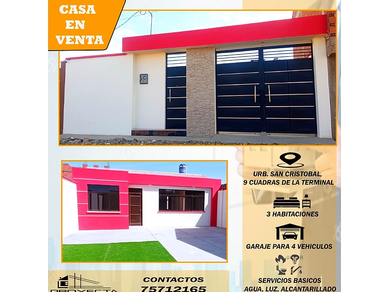 CASA MINIMALISTA EN VENTA, Oruro