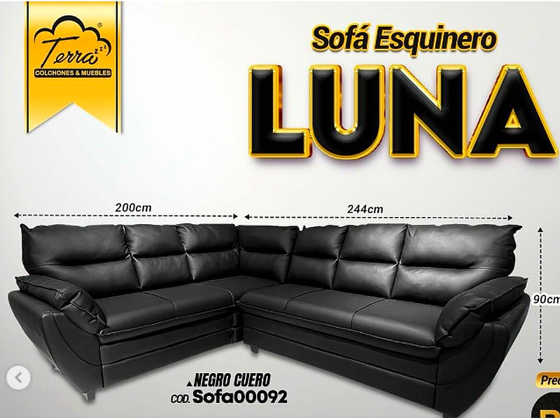 Sofa Esquinero Luna Negra Bolivia