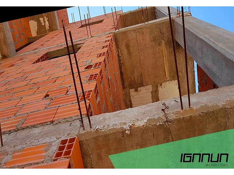 Construccion de Columnas Vivienda Bolivia