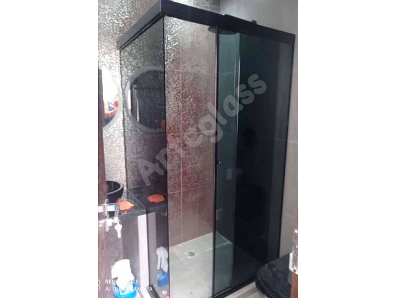 Puerta de baño oscura Bolivia