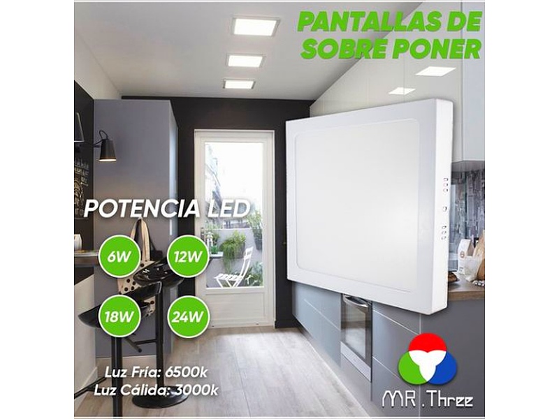 Panel Led Cuadrado Bolivia MR. Three SRL