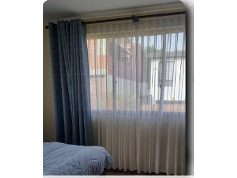 Cortina Semi Blackout Azul Marino Cochabamba Aaron Decoraciones