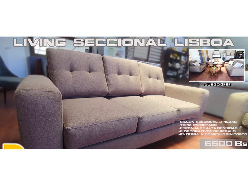 Sillón Living Lisboa Gris La Paz Decorlet