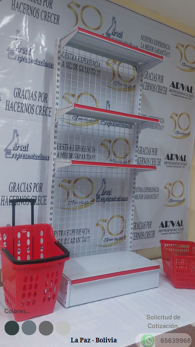 GÓNDOLAS  PARA SUPERMERCADO