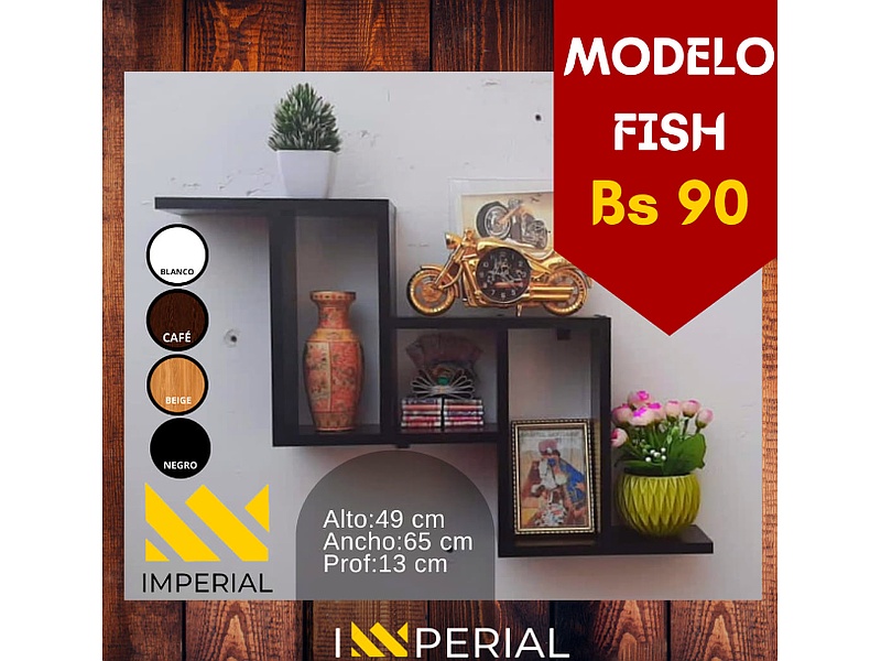 estantería rectangular La Paz Muebles Imperial
