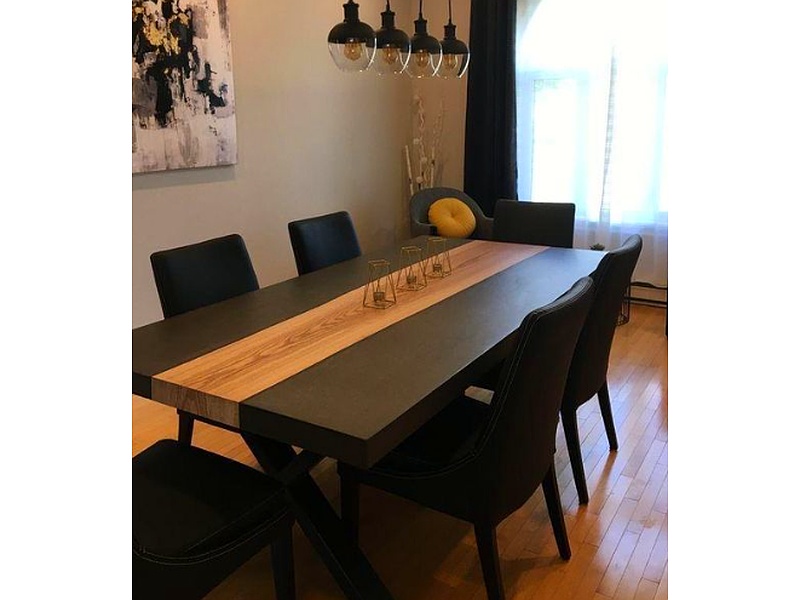 mesa de comedor oscura La Paz Muebles Monserrat