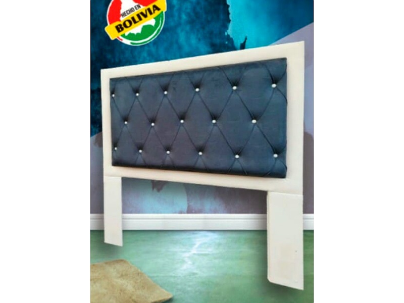 respaldo de cama gris La Paz Muebles ORION