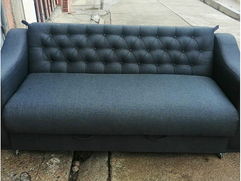 sofá cama plomo La Paz Muebles milmay