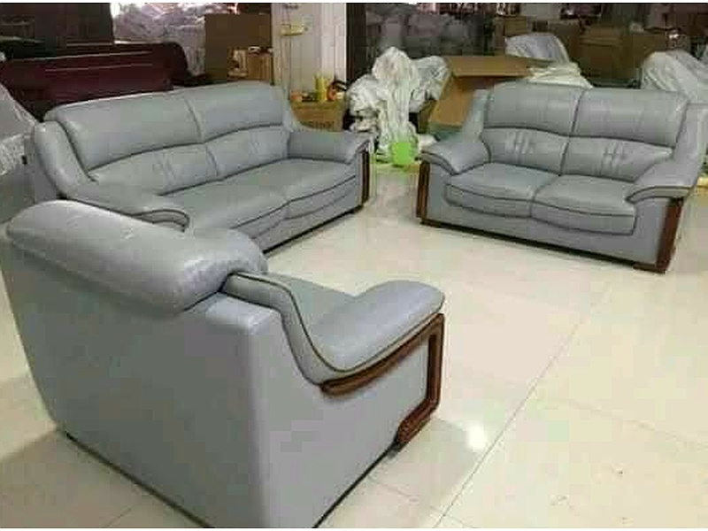 juego de sala gris La Paz Muebles"ZAMBRANA"