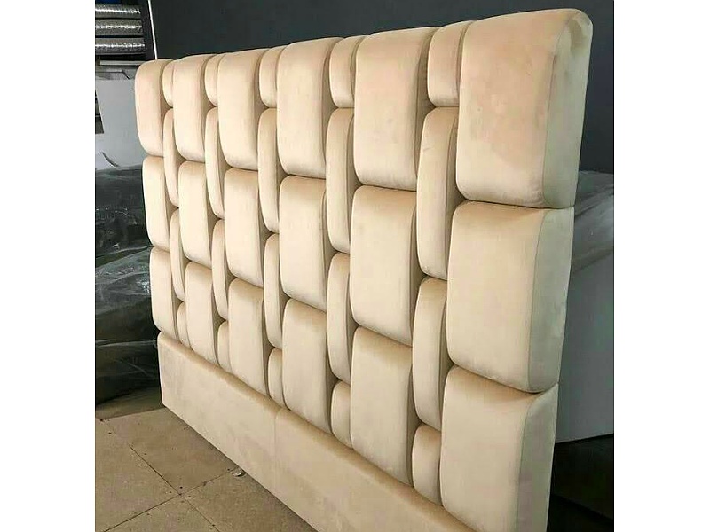 respaldo de cama beige La Paz Muebles"ZAMBRANA"