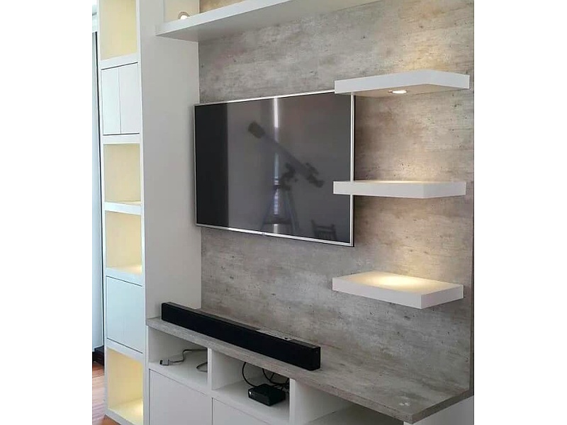 rack de tv con montaje Bolivia Muebles Richard Ibañez