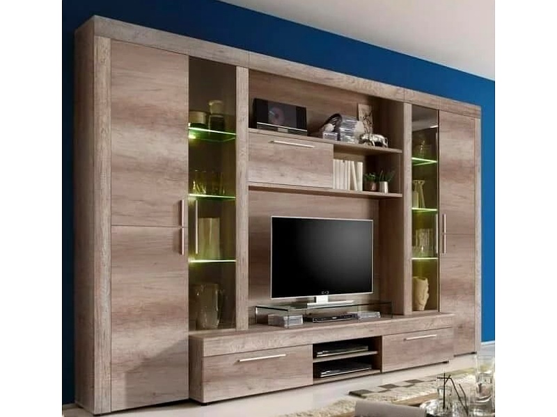 rack de tv con estantería Bolivia Muebles Richard Ibañez