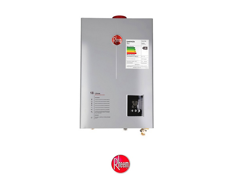 CALEFON RHEEM LINEA PRESTIGE TIRO FORZADO 18L GLP BOLIVIA
