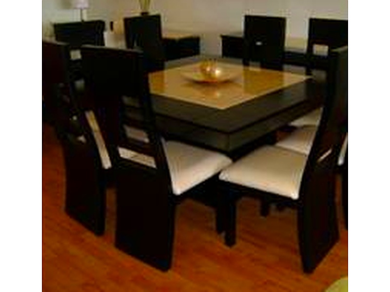 Mesa de Comedor de Madera Negra Bolivia