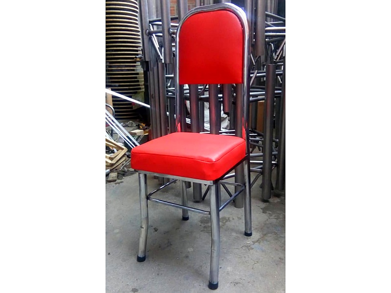 Silla de espera de metal Roja Bolivia