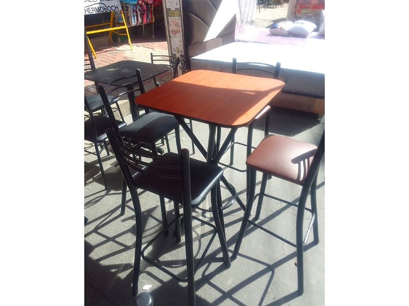 Mesa para restaurante de metal Negro Bolivia