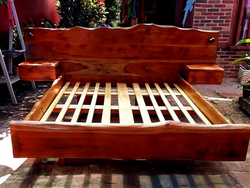 cama de madera Santa Cruz Muebles Rústicos Abularach