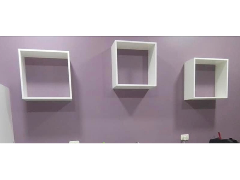 repisas cuadradas Santa Cruz Muebles de melaminico a medidas