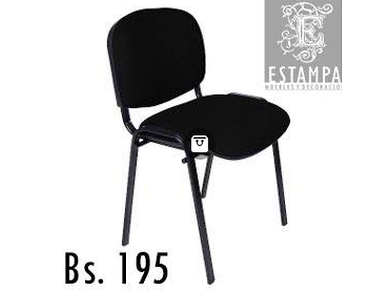 Silla de espera de metal Negro Bolivia