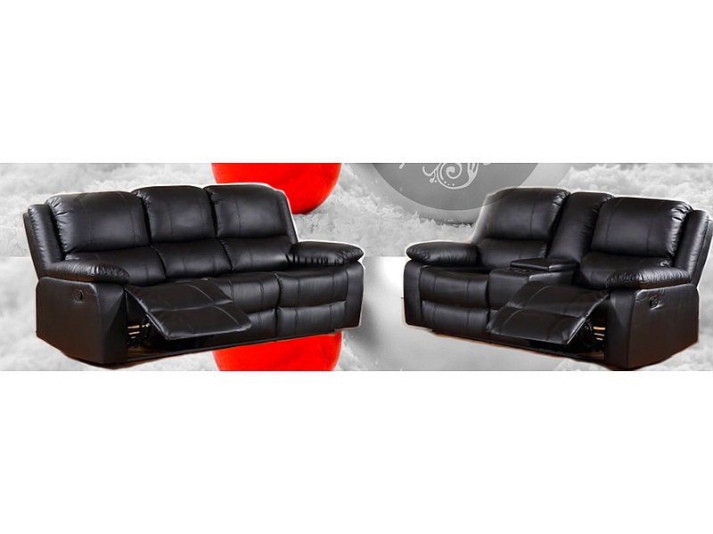 Sofa Moderno Tapizado Negro Bolivia